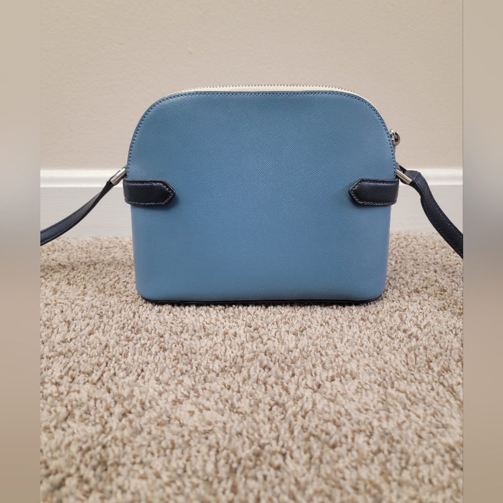 EUC Kate Spade Blue Colorblock Crossbody/Card Wallet - Picture 2 of 4